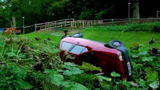 Top Gear  Richard Hammond rolls a Vauxhall Nova SRi into a ditch [upl. by Rozanna]