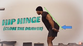 How To Hip Hinge Easiest Cue To Execute It Correctly Powerlifting [upl. by Akelam]