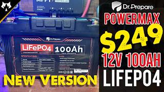 Dr Prepare 12v 100Ah LiFePO4 Battery amp DC Power Station  NEW [upl. by Jeremias340]