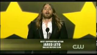 Jared Leto wins Best Supporting Actor Award  Critics Choice [upl. by Adalai]