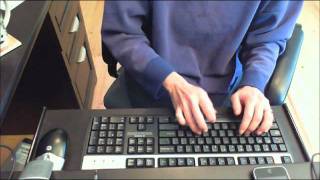 Dr Robinson demonstrates Perfect touch typing to type FAST [upl. by Samtsirhc]