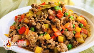 Easy Pork Giniling Recipe  How to cook minced pork Filipino way [upl. by Eolande]