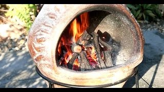 CHIMINEA How to cook pizza to perfection in a chiminea How to guide [upl. by Aonian]