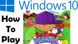 How To Play Backyard Baseball on Windows [upl. by Esidnak]