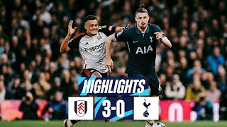 FULHAM 30 TOTTENHAM HOTSPUR  PREMIER LEAGUE HIGHLIGHTS [upl. by Fablan669]