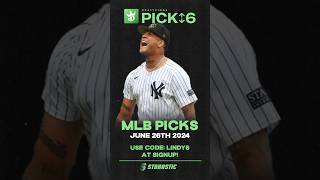 BEST MLB DraftKings Pick 6 Plays Today 🔥 MLB Picks amp Predictions  Wednesday 6262024 [upl. by Eiten]