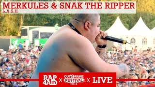 MERKULES amp SNAK THE RIPPER  LASH  LIVE at the Out4Fame Festival 2014  RAP4AID [upl. by Ayotna]