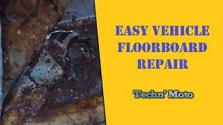 Repair Rotting Floorboards Easily Using Steel and Glass Bondo Ford Taurus  Techn Moto [upl. by Doran]