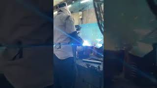 Swing arm fabrication  ogata motors [upl. by Ardnajela]