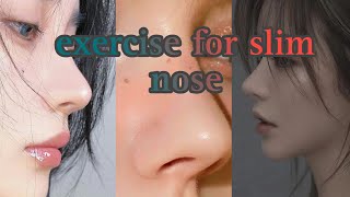 exercise for slim nose glowupskincarehealthtipsbeautytips facecare exercise [upl. by Leahsim]