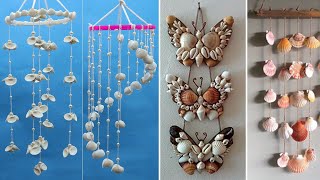 10 Seashell wall hanging craft ideas  Home decorating ideas handamde [upl. by Arremat]