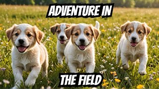 Puppy Playtime GONE WILD in Grassy Field Adventure [upl. by Drofla]