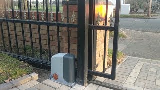 Electric sliding gate motor installation [upl. by Weismann760]