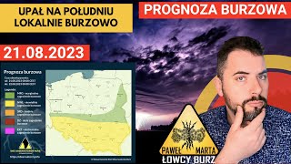 Burze po południu wieczorem i w nocy na południowym wschodzie Prognozapogody 218 [upl. by Efram]