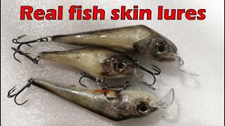 Real Fish Skin Lures ENG SUB  Kiiski ja Ahvenvaappujen valmistusta 🐠🐡🐡 [upl. by Trout138]