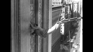 Harold Lloyd in Feet First 1930  The Climbing Scene Part 2 [upl. by Rosel729]