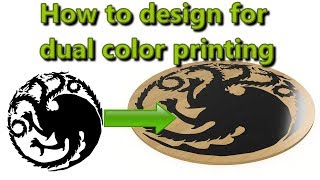 How to design for dual color printing with Fusion 360 [upl. by Sateia]