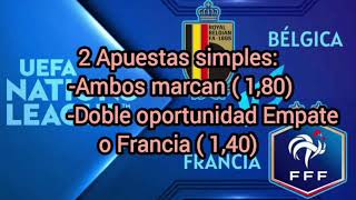 APUESTAS UEFA NATIONS LEAGUE ⚽BÉLGICA VS FRANCIA ⚽ [upl. by Eladal247]