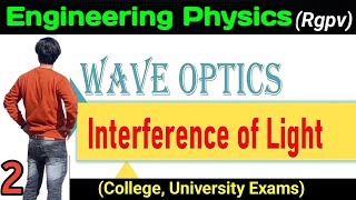 Interference of light engineering physics rgpv unit2  constructive and distructive interference [upl. by Nelleh290]