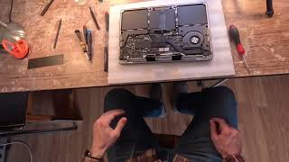 M1 MacBook Pro 2020 A2338 Full Display Replacement  Self Service Repair [upl. by Anieral]