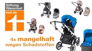 Test Kinderwagen Auch Bugaboo wegen Schadstoffen mangelhaft [upl. by Elidad]