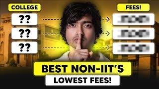 TOP 5 BEST nonIIT Engineering Colleges of India  Low Fees and Good Placement [upl. by Narmis]