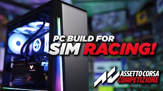 Triple 1440p Sim Racing Beast AllAMD PC for iRacing and Assetto Corsa [upl. by Dannica]