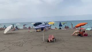 Piccolo vortice d’aria sulla spiaggia a Marina di Bibbona [upl. by Ibrad624]