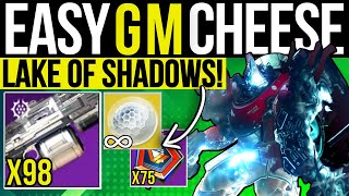 Easy Lake Of Shadows Grandmaster CHEESE Solo BOSS Guide amp Fast Adept Loot FARM Destiny Lightfall [upl. by Joselyn970]