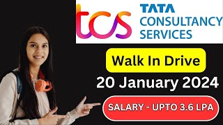 TCS Walk In Drive 2024  TCS Recruitment 2024  TCS hiring Freshers  TCS Off Campus Placement [upl. by Ahsa]