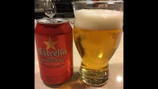 Beer Review Estrella Damm [upl. by Ilanos]