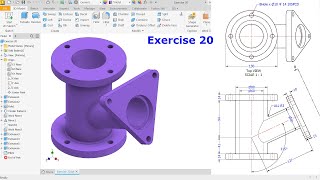 Autodesk Inventor 2023 Tutorial For Beginners Exercise 20 [upl. by Traweek]