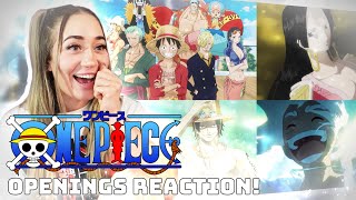 FIRST TIME REACTING to ALL ONE PIECE OPENINGS 126 [upl. by Annavaig]