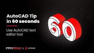 Use AutoCAD’s text editor tool  MTEXT  AutoCAD Tips in 60 Seconds [upl. by Occer]