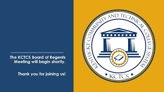 KCTCS Board of Regents Board Meeting [upl. by Atirac]