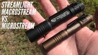 Streamlight Macrostream VS Streamlight Microstream Every Carry Work Light Showdown  USB Versions [upl. by Marji774]