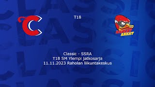 Classic  SSRA T18 SM Ylempi jatkosarja 11112023 [upl. by Dietz]