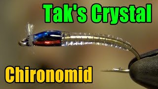 Taks Crystal Chironomid Fly Tying  Rick Takahashi Fly Pattern [upl. by Delanty127]