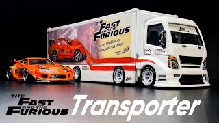 The Fast amp Furious Transporter 8 wheels Paul Walker Toyota Supra Tomica Transporter Custom [upl. by Eidob193]