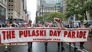 Pulaski Day Parade NYC October 2 2022 [upl. by Esilegna]