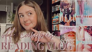 OFF CAMPUS READING VLOG  is elle kennedy problematic are these books even good [upl. by Laden475]