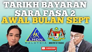 TARIKH BAYARAN DAN PENERIMA BANTUAN SARA RM300 DAN RM600 [upl. by Charmion]