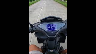 YAMAHA AEROX 155 TOP SPEED [upl. by Teodorico]