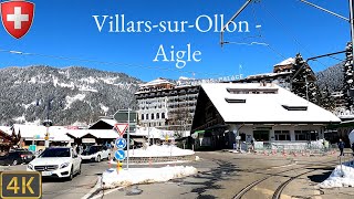 Driving Switzerland 🇨🇭  VillarssurOllon  Aigle 4K Scenic Drive [upl. by Ahsitul450]