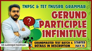 GERUND PARTICIPLE INFINITIVES GRAMMAR  GENERAL ENGLISH  100  SUCCESS [upl. by Phaih]