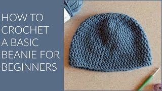 How to make a Single Crochet Baby Hat For Struggling Beginners [upl. by Terti671]