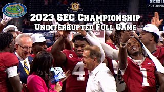 2023 SEC Championship Alabama vs Georgia  Uninterrupted Full Game Playback [upl. by Enahpets]