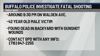 Buffalo police investigating fatal shooting on Walden Avenue [upl. by Travax]