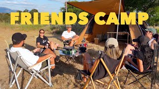 🏕️🍷 Camping At An Australian Winery With Friends  Snow Peak SUBS [upl. by Hasen]