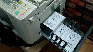 Handbill printing in single colour by Riso CV3230 printing duplicator offsetprintingmachine riso [upl. by Machutte20]